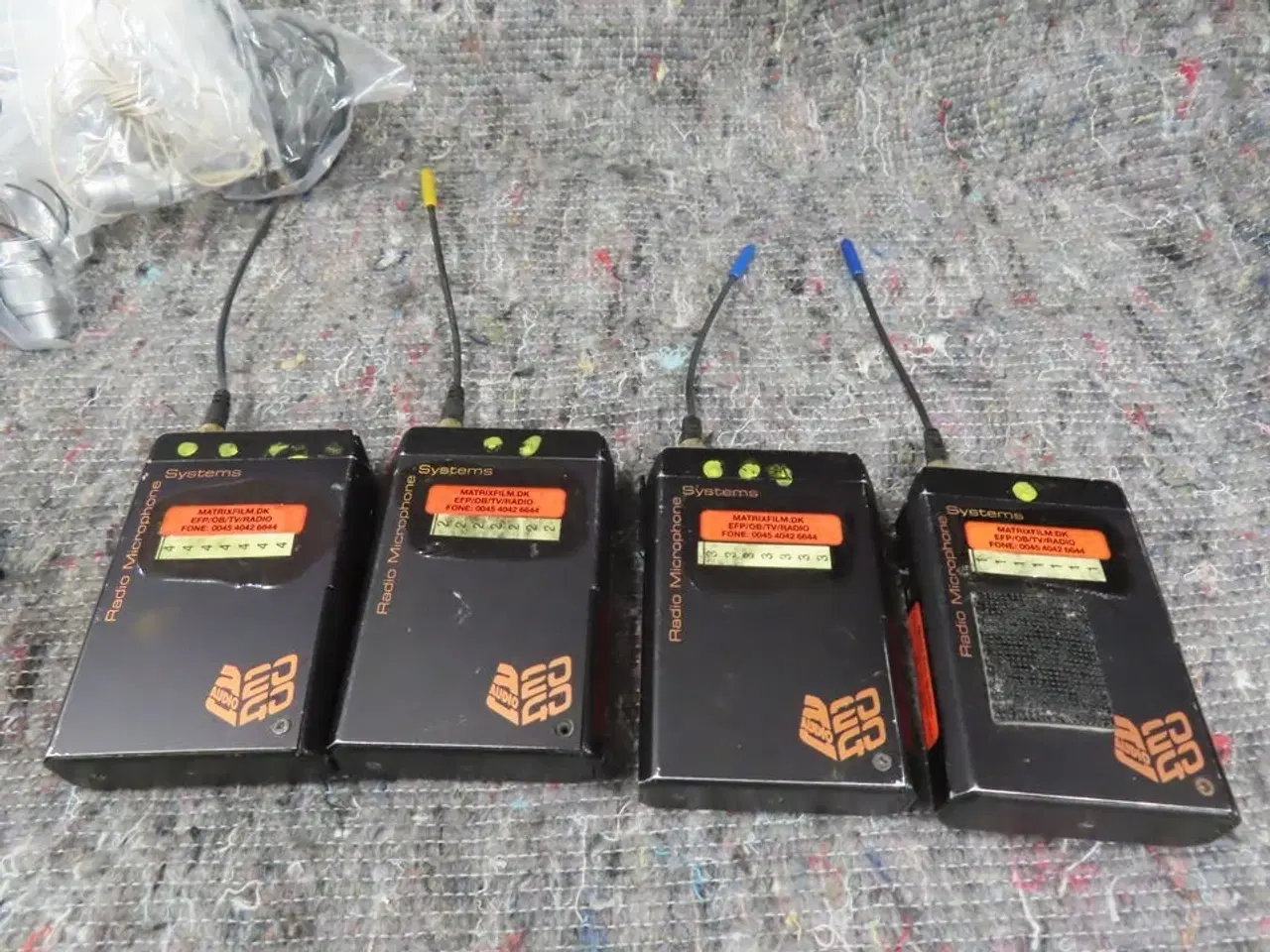 Billede 3 - 4 stk. Trådløse mikrofoner og modtager til rackmontering - AUDIO 2040 (MOMSFRI)