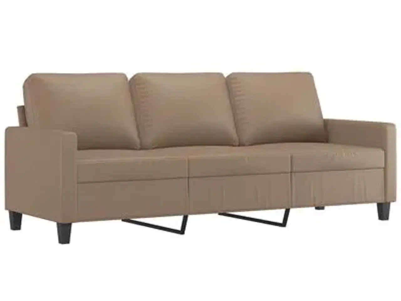 Billede 1 - vidaXL 3-personers sofa 180 cm kunstlæder cappucci