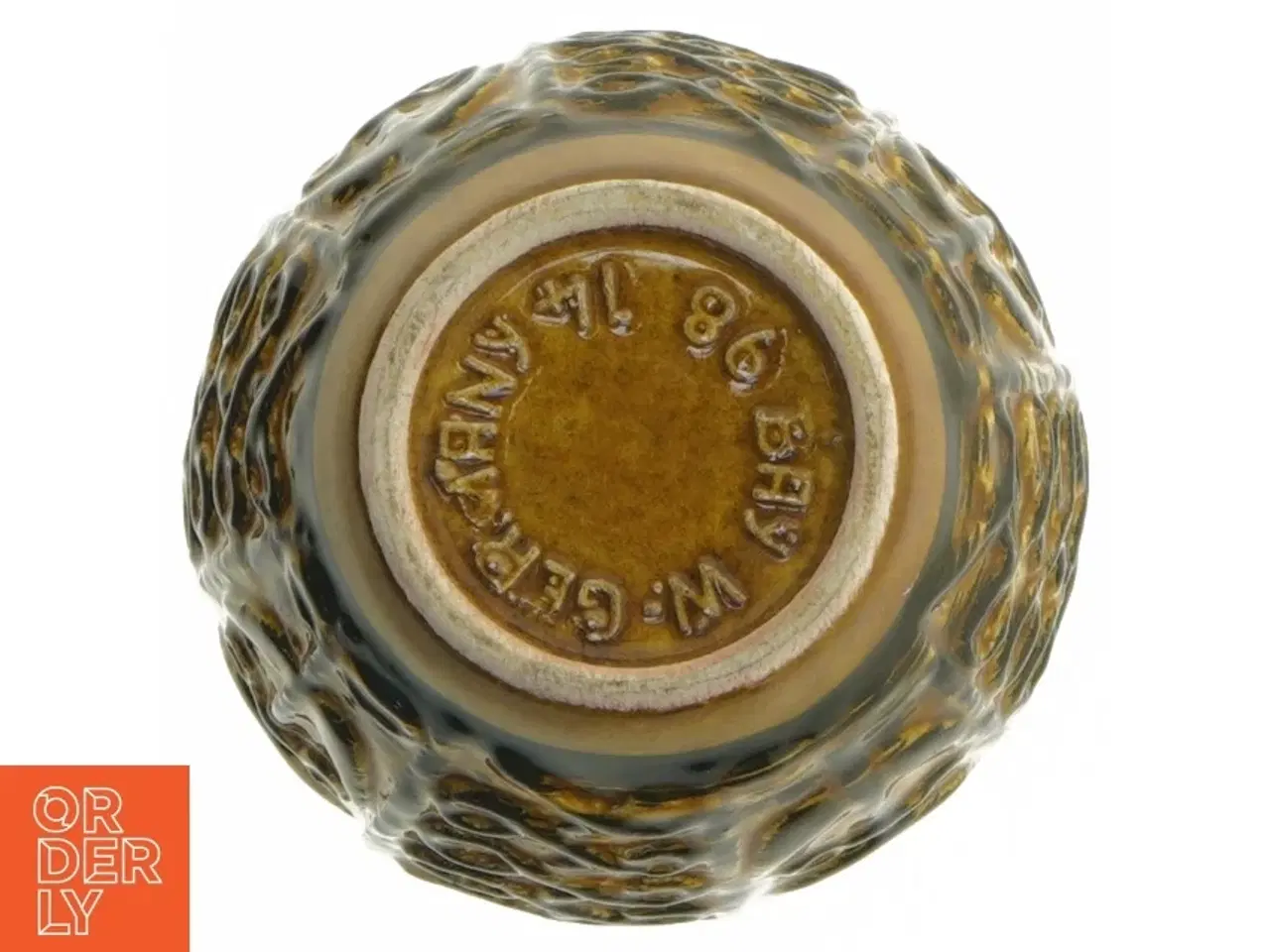 Billede 3 - Keramisk vase med mønstret design fra Bay W.GERMANY (str. 15 cm)