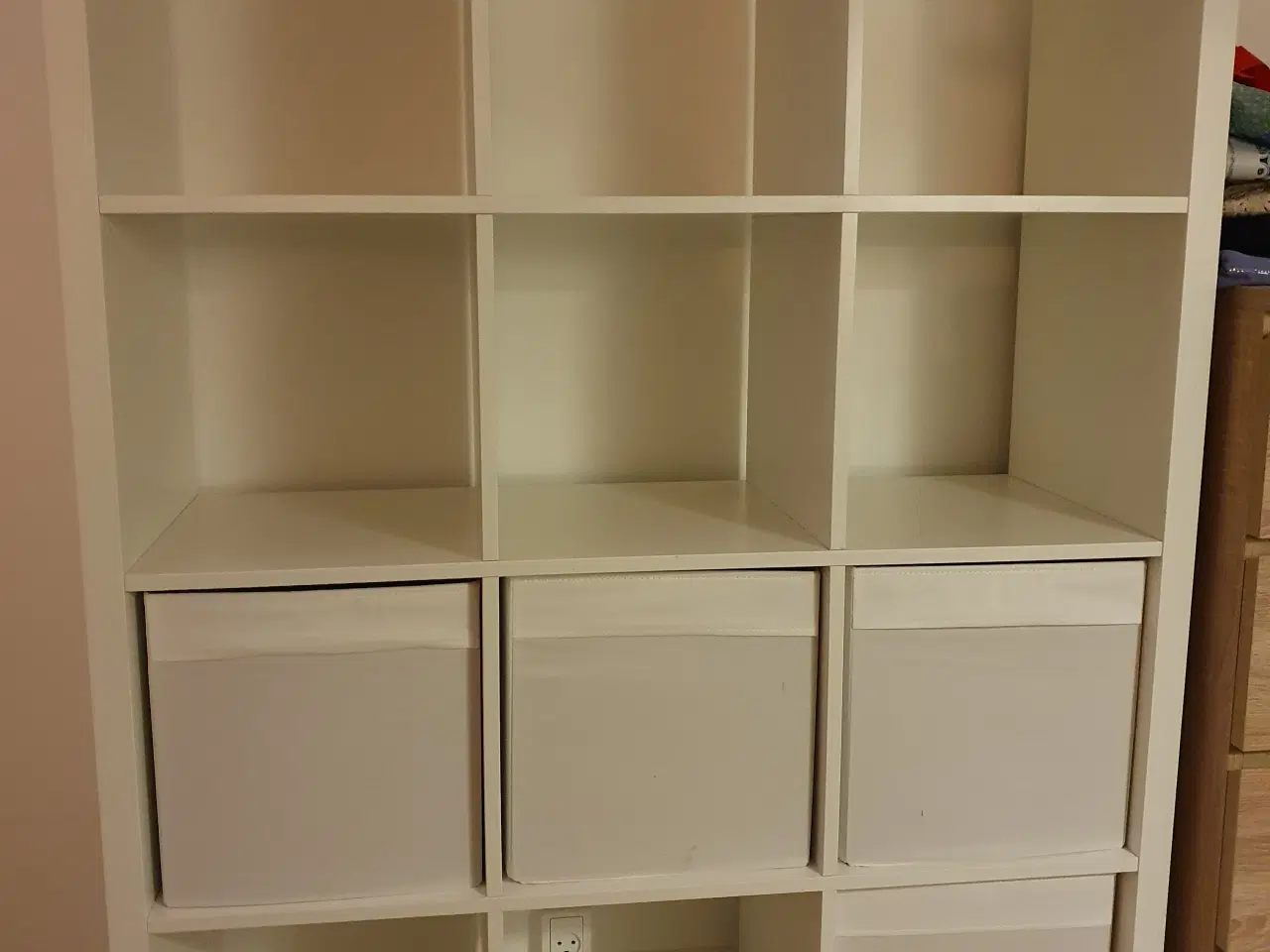 Billede 2 - Ikea Kallax reol inkl. opbevaringskasser 