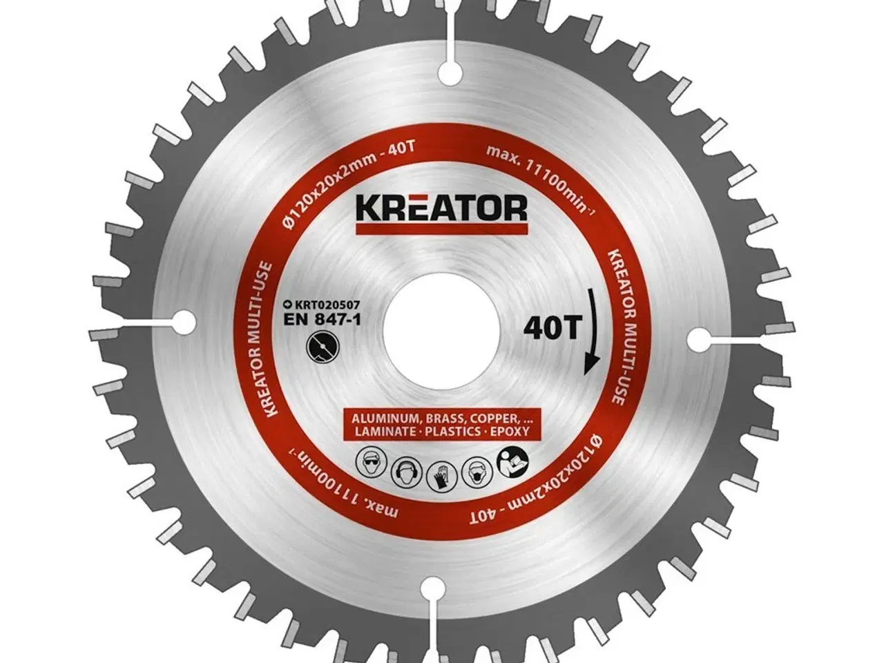 Billede 1 - Rundsavsklinge 120 mm ALU - 40 HM tænder