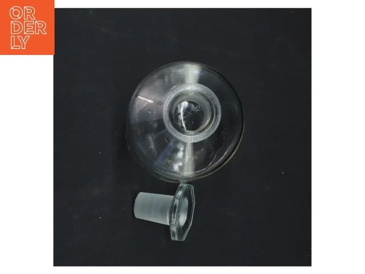 Billede 3 - Glasflaske med prop (str. 17x8,5 cm)