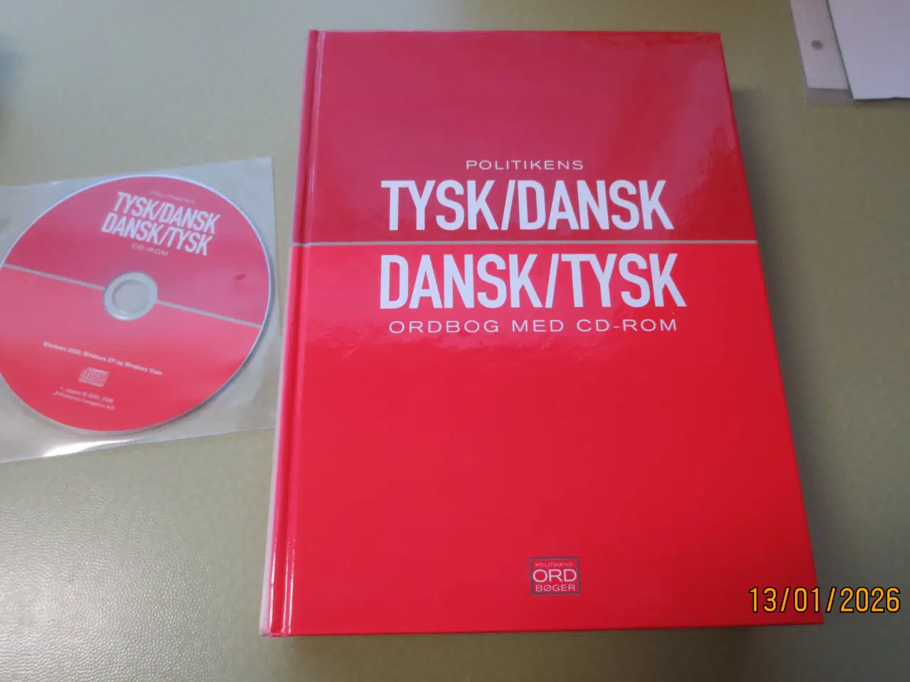 Billede 1 - 1 stk Ordbog Tysk/Dansk