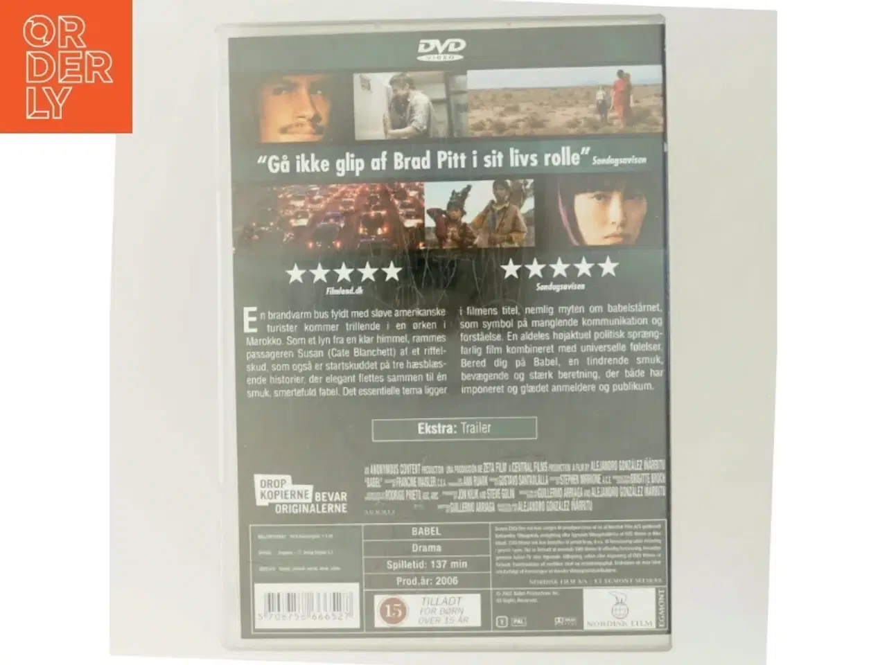 Billede 3 - Babel med Brad Pitt (DVD)