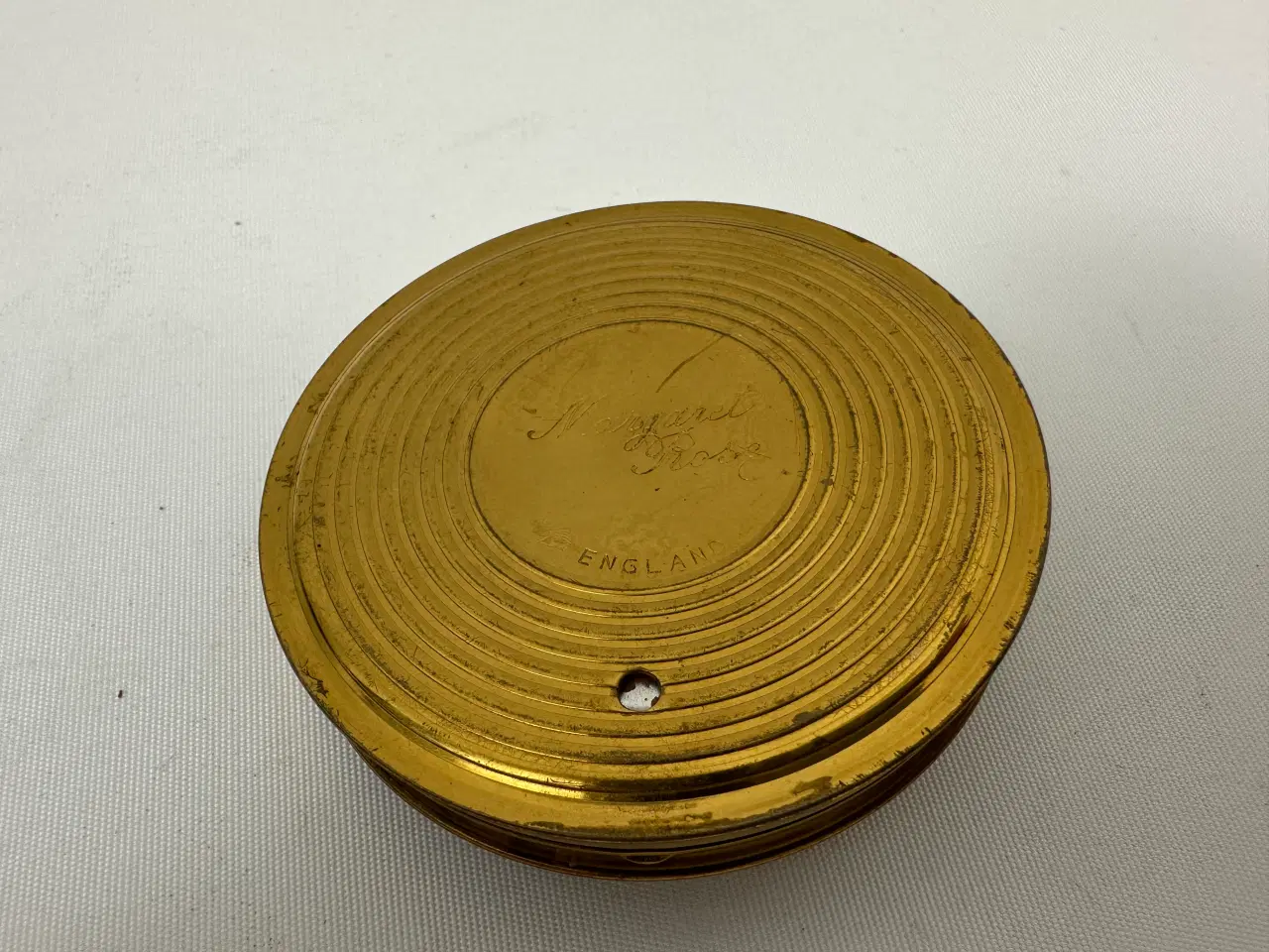 Billede 4 - Vintage messing pudderdåse m. spejl