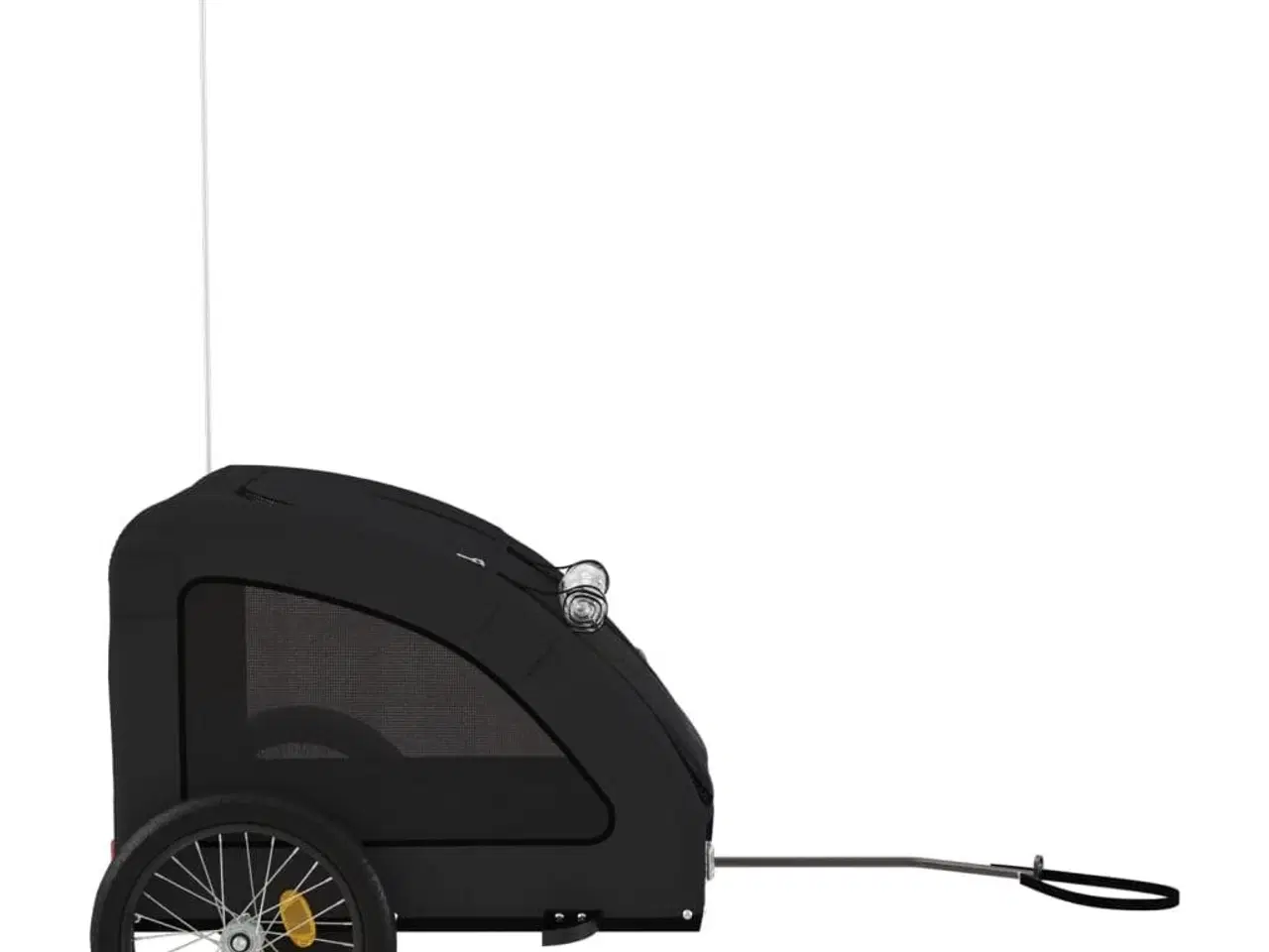 Billede 6 - Cykeltrailer til kæledyr oxfordstof og jern sort