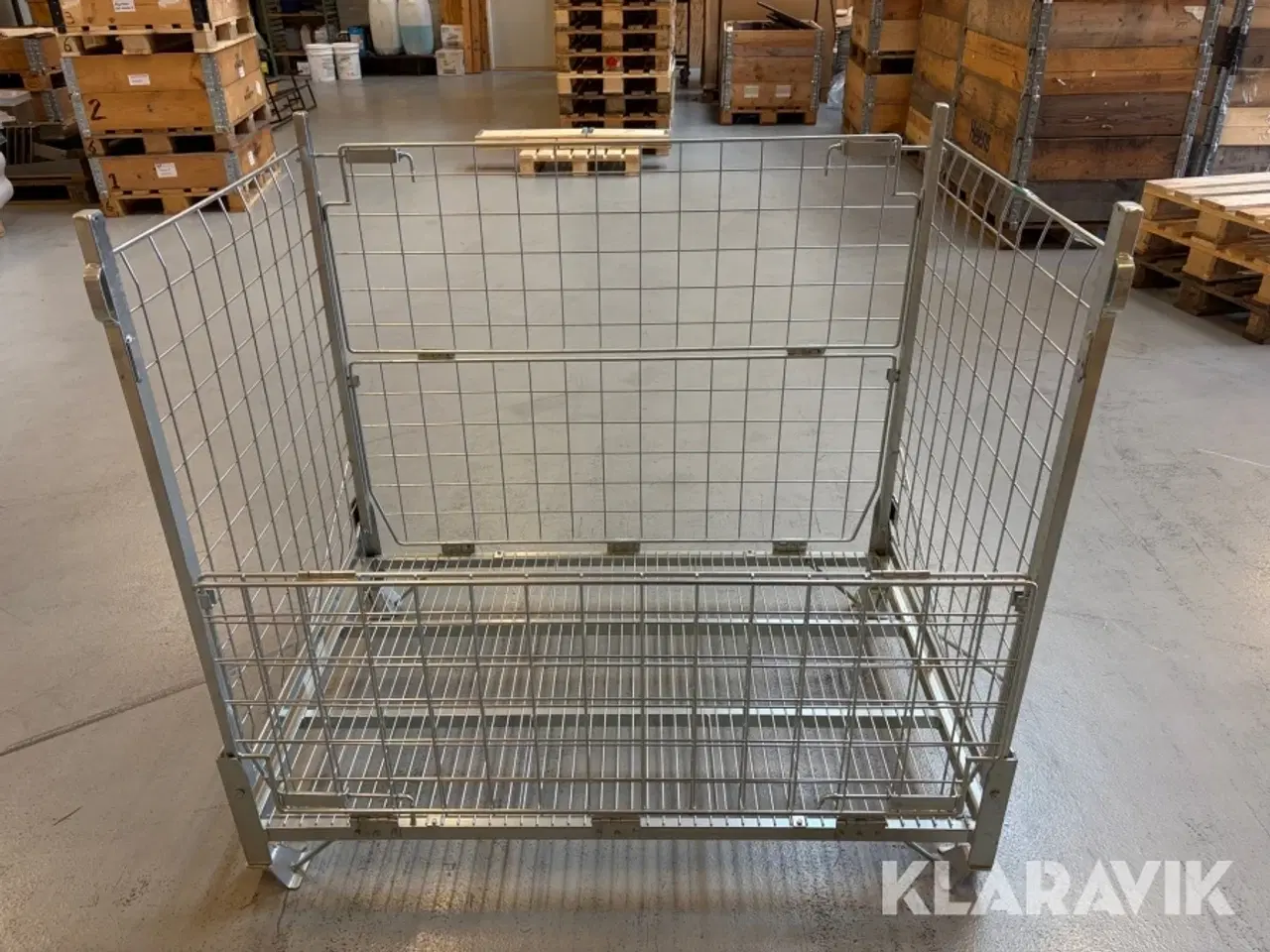 Billede 9 - Gitterbur Svensk Stålvarefabrik galvaniseret sammenklappelige 10 styk