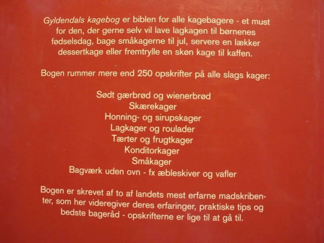 Billede 3 - gyldendals kagebog, af sigrid fugl og anne skovgaa
