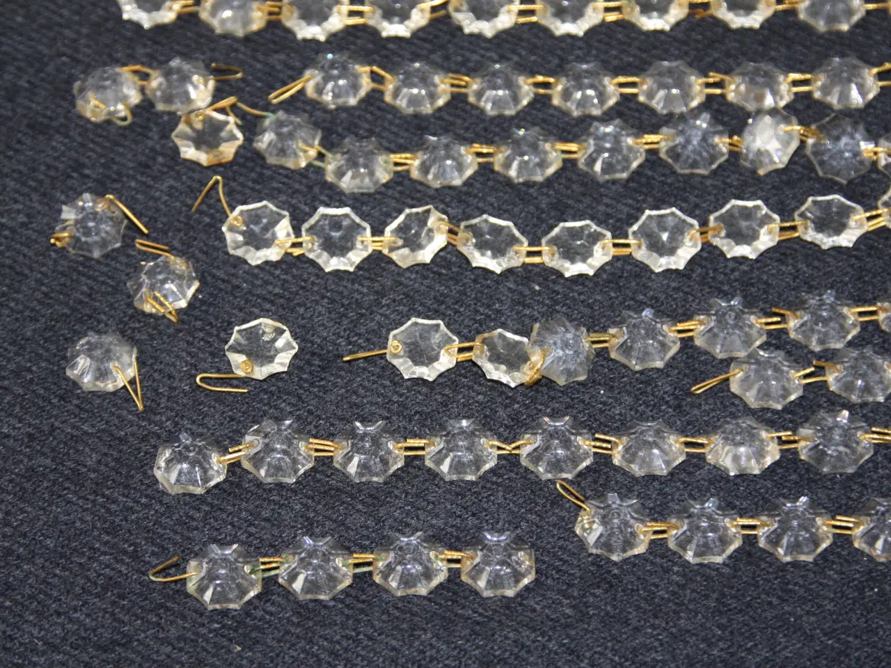 Billede 1 - Vintage lysekrone prismer