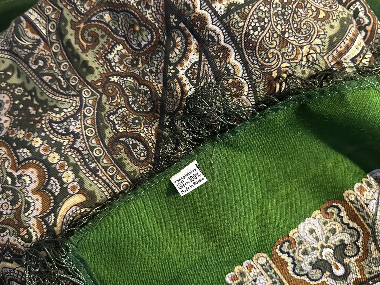 Billede 4 - To store retro uldsjal fra Rusland i flot stand