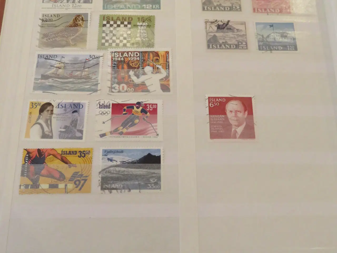 Billede 3 - Island, 109 forskellige frimærker