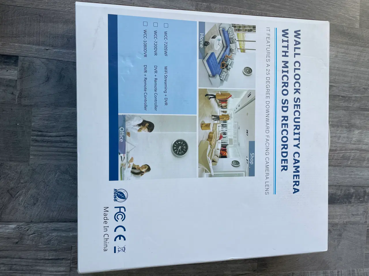 Billede 2 - vægur med indbygget sikkerhedskamera og mikro SD