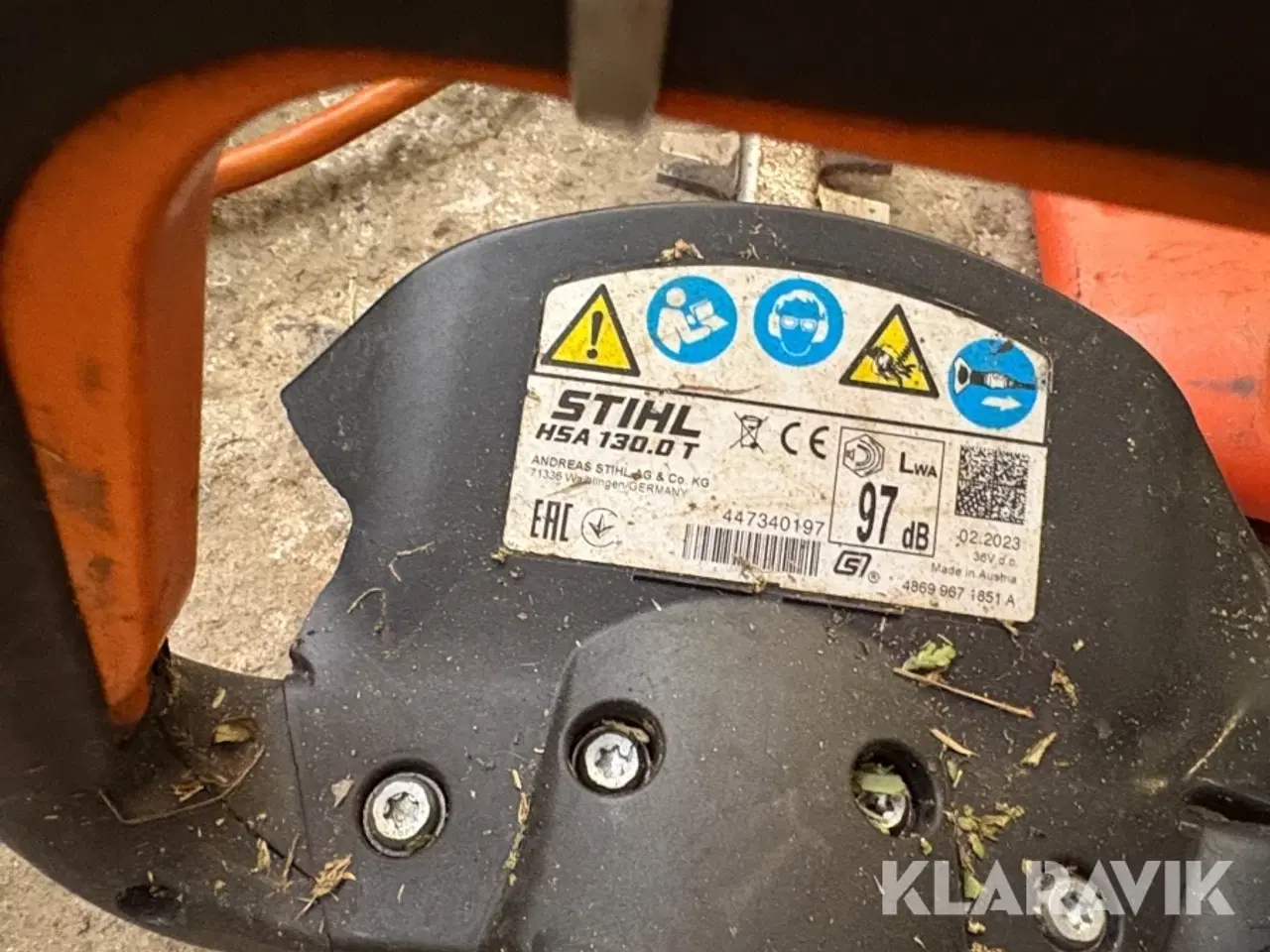 Billede 4 - Hækkeklipper Stihl HSA 130 T med rygbatteri AR 3000
