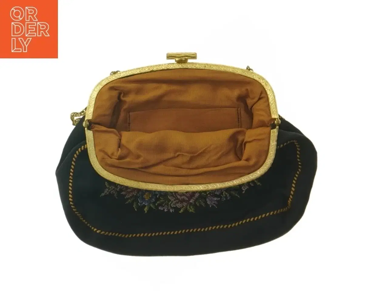 Billede 2 - Vintage broderet håndtaske (str. 21x17 cm)