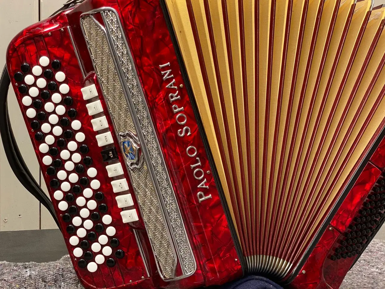 Billede 13 - 	Paolo Soprani knapharmonika m. kasse – god stand