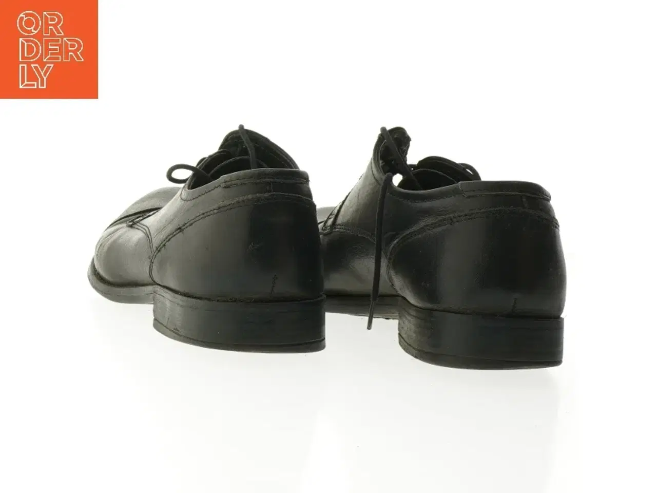 Billede 3 - Sorte herresko i læder (str. 41)