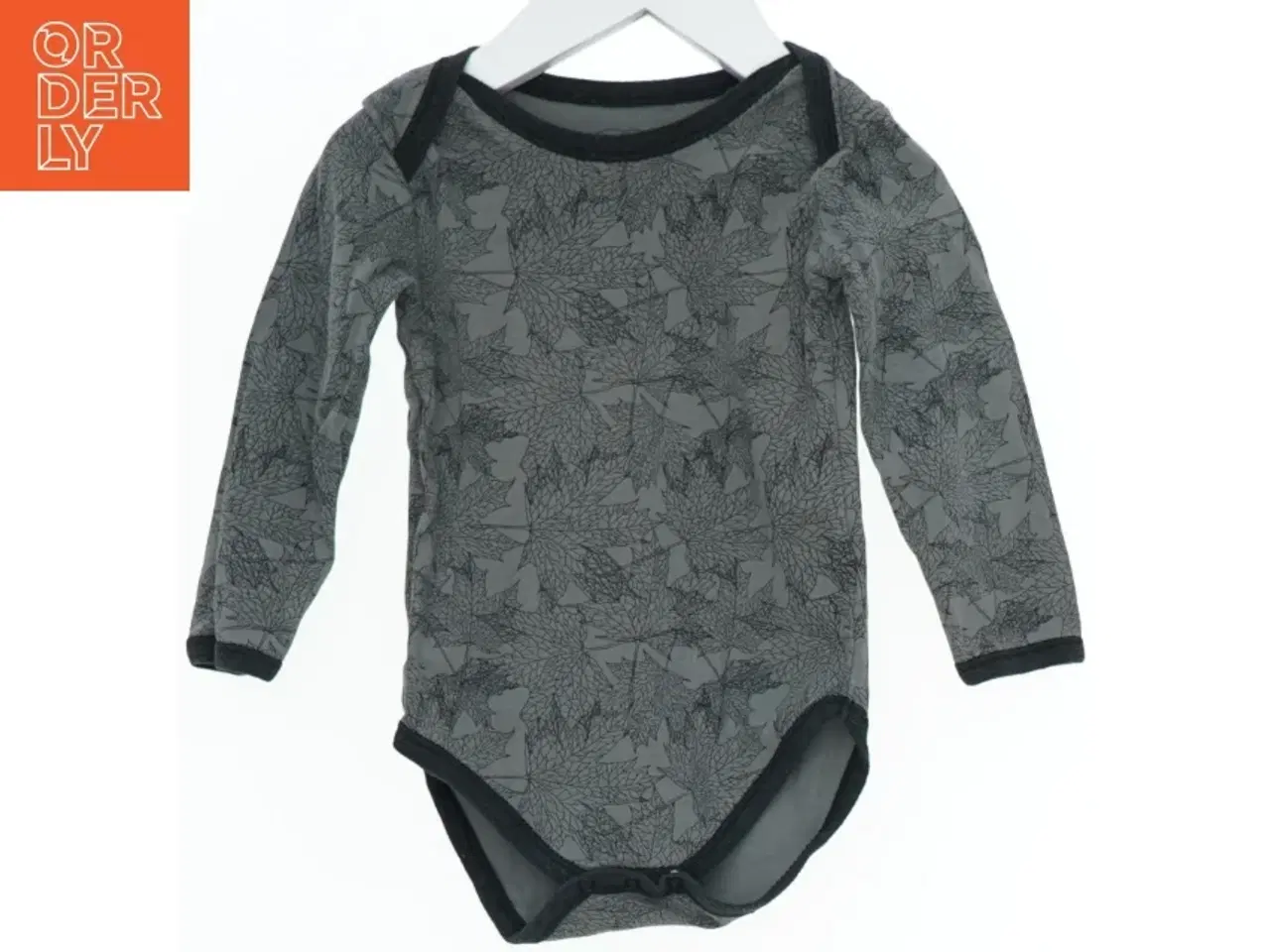 Billede 1 - Langærmet bodystocking med bladmønster fra Petit (str. 80)