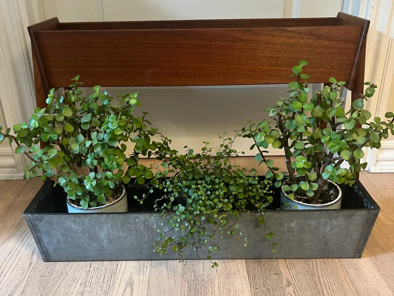 Billede 4 - Stor smuk retro teak blomster kasse 