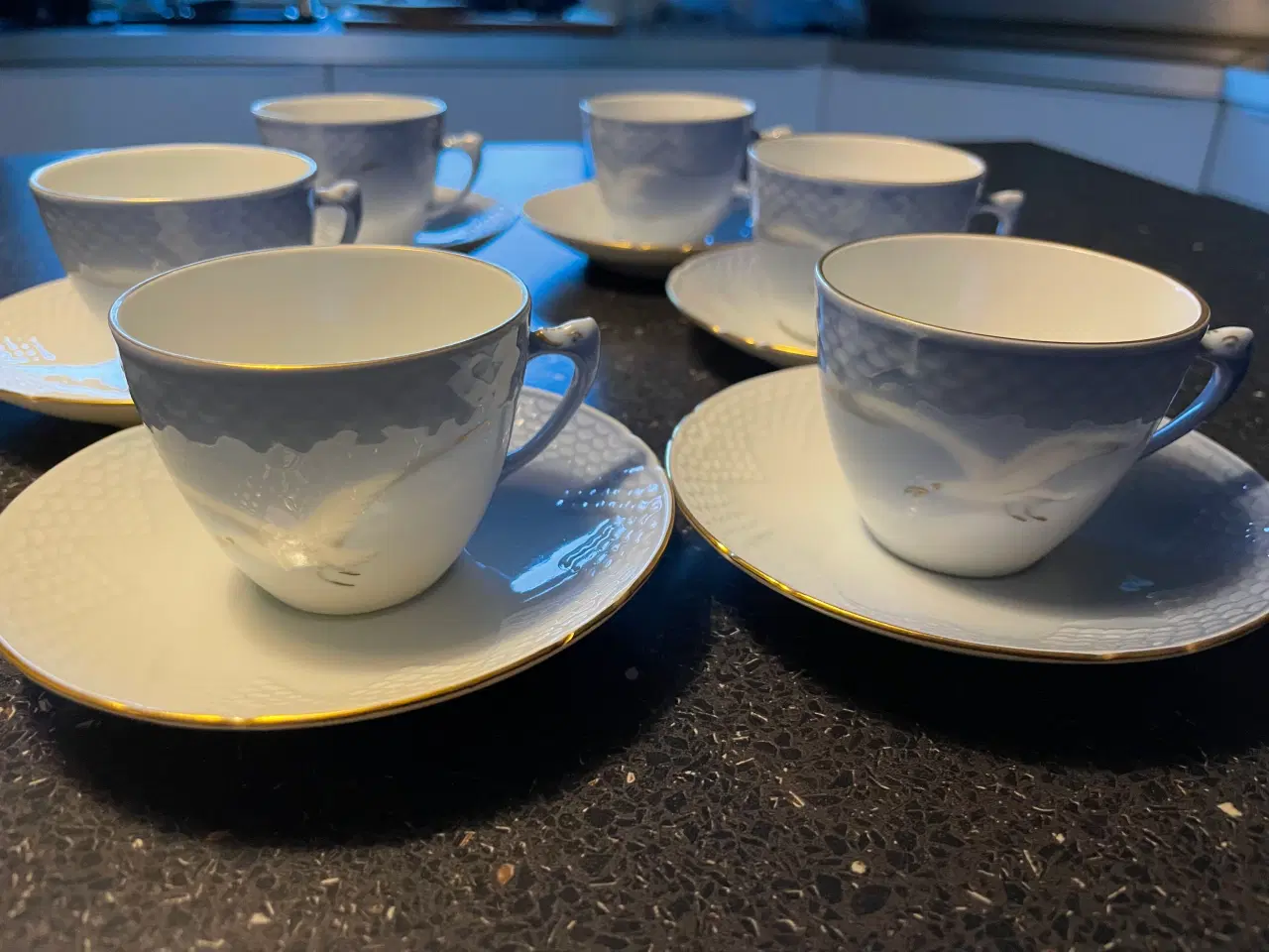 Billede 1 - 6 mokka-/espresso kopper Mågestellet