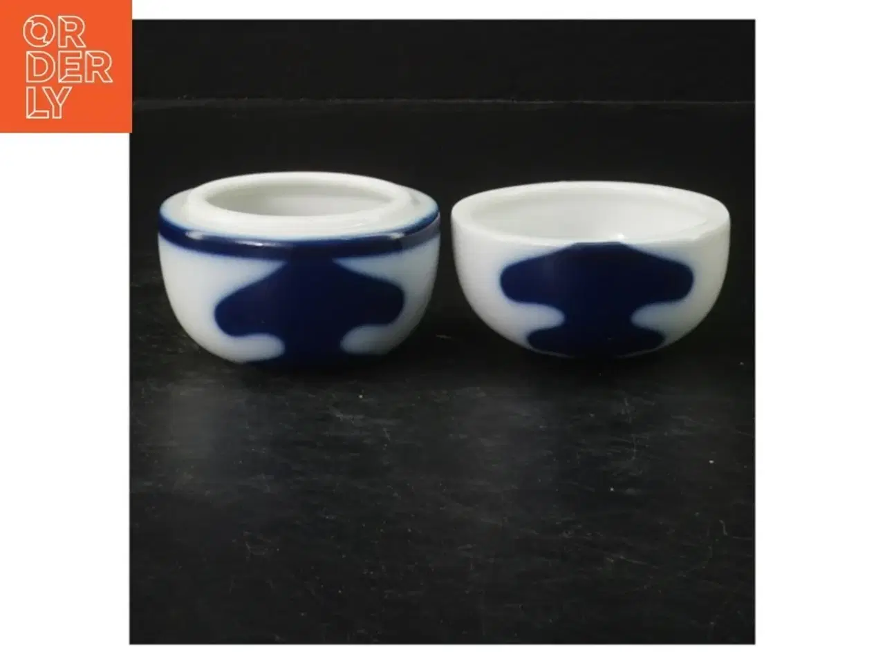 Billede 2 - Porcelænsæske med blåt mønster fra B&G (str. 7 cm)
