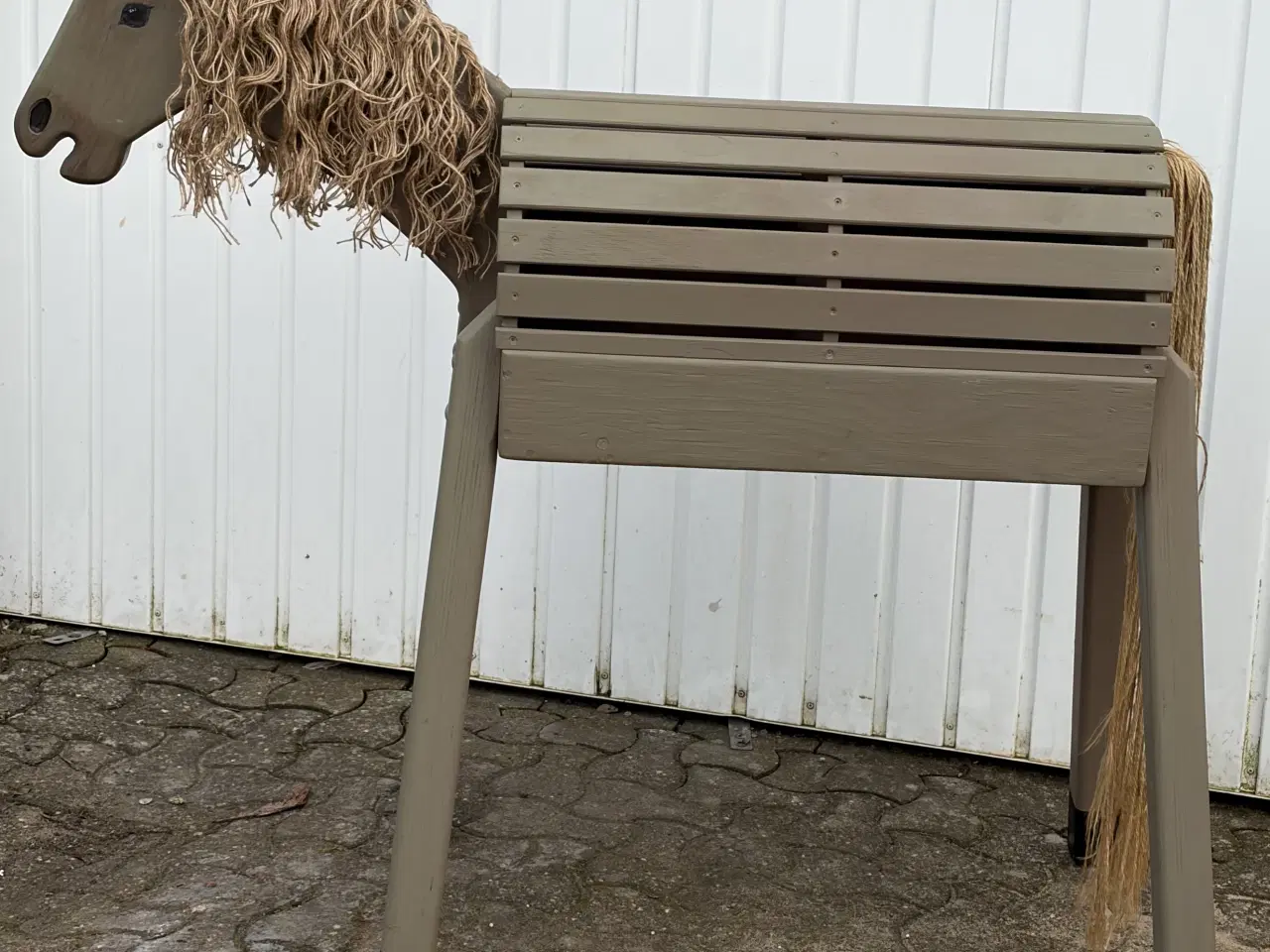 Billede 1 - Træhest hjemmelavet