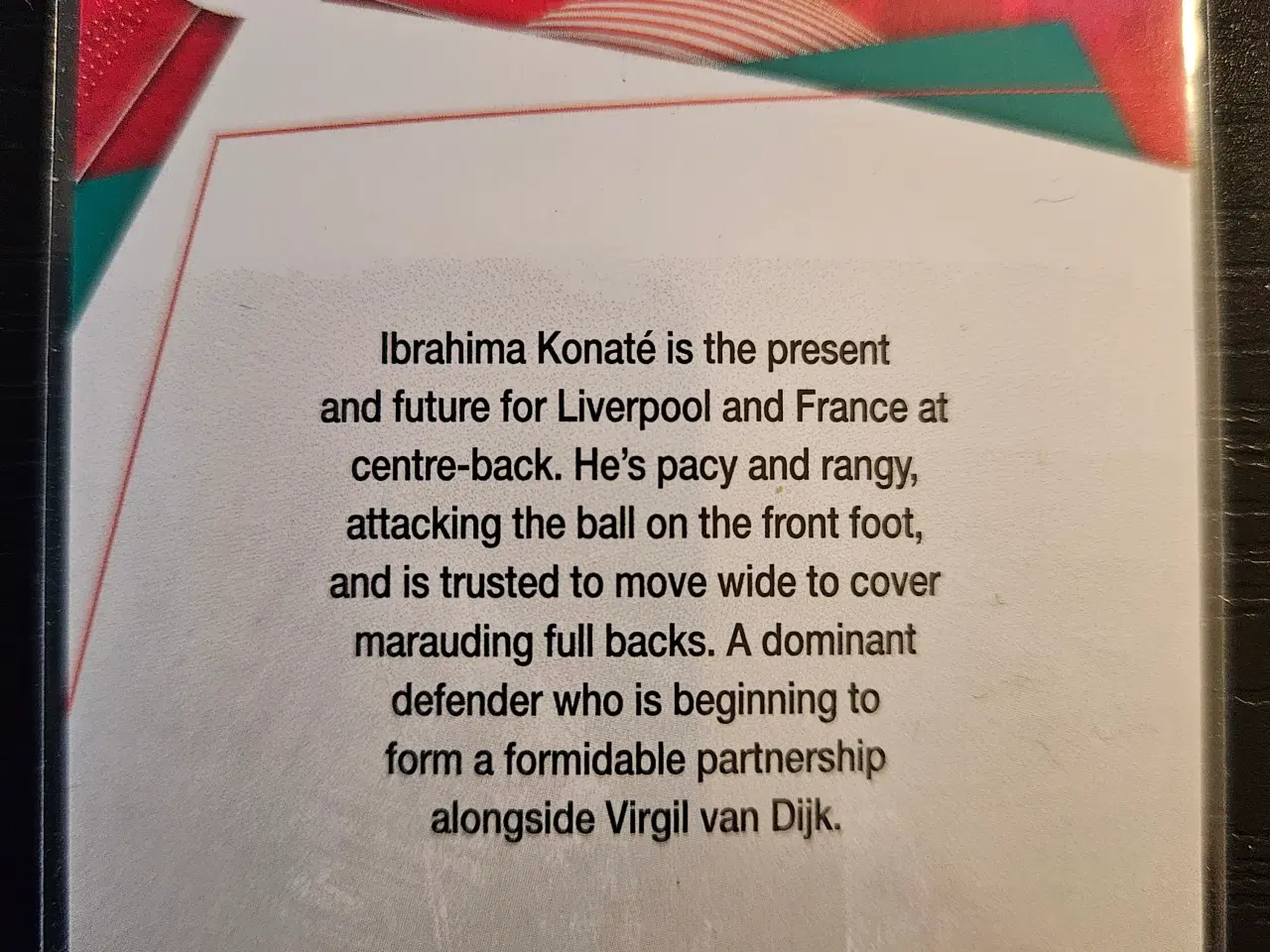 Billede 2 - Ibrahim Konate 068/125 Fodboldkort