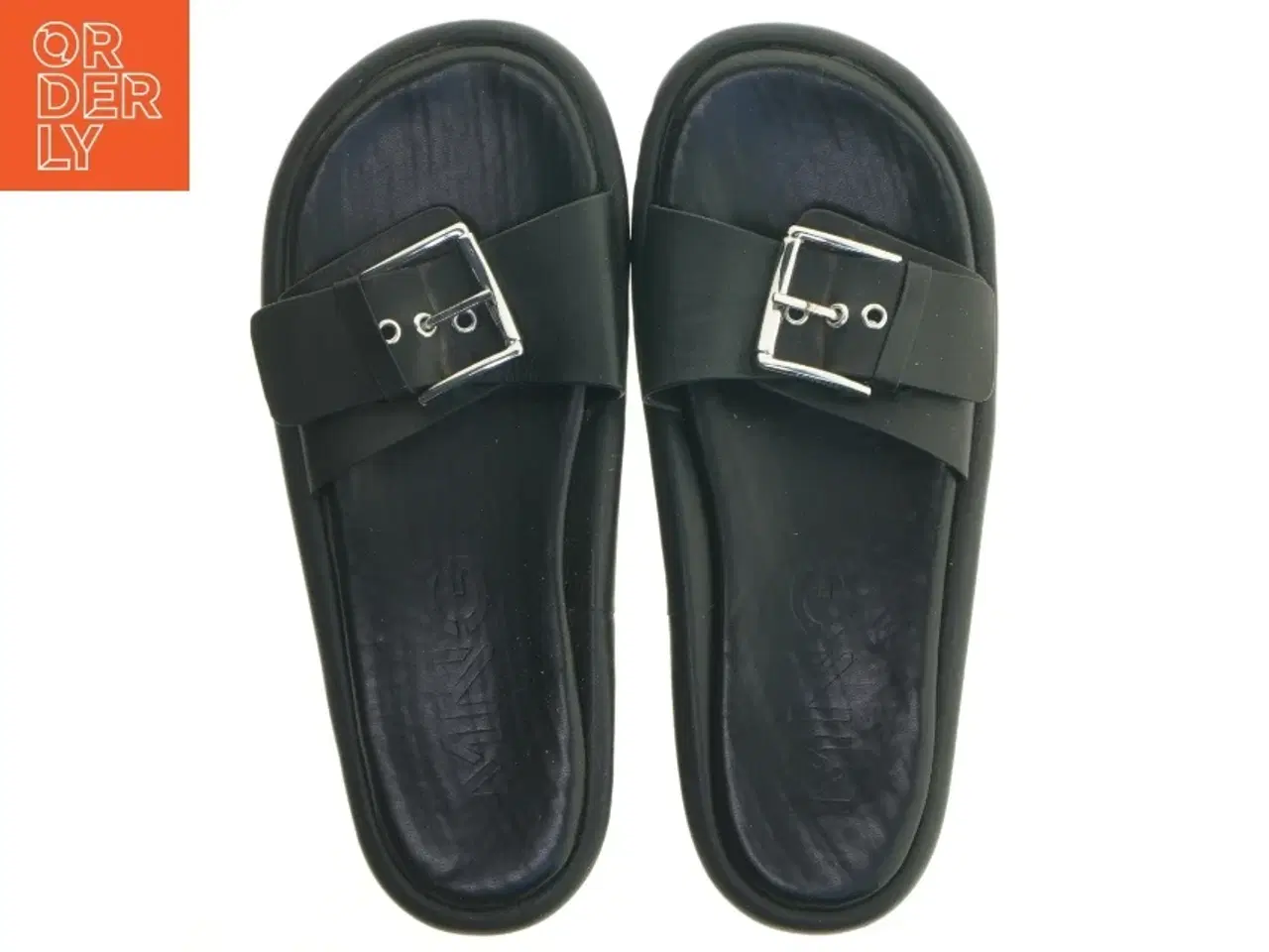 Billede 5 - Sorte sandaler med rem fra Mng (str. 42 )