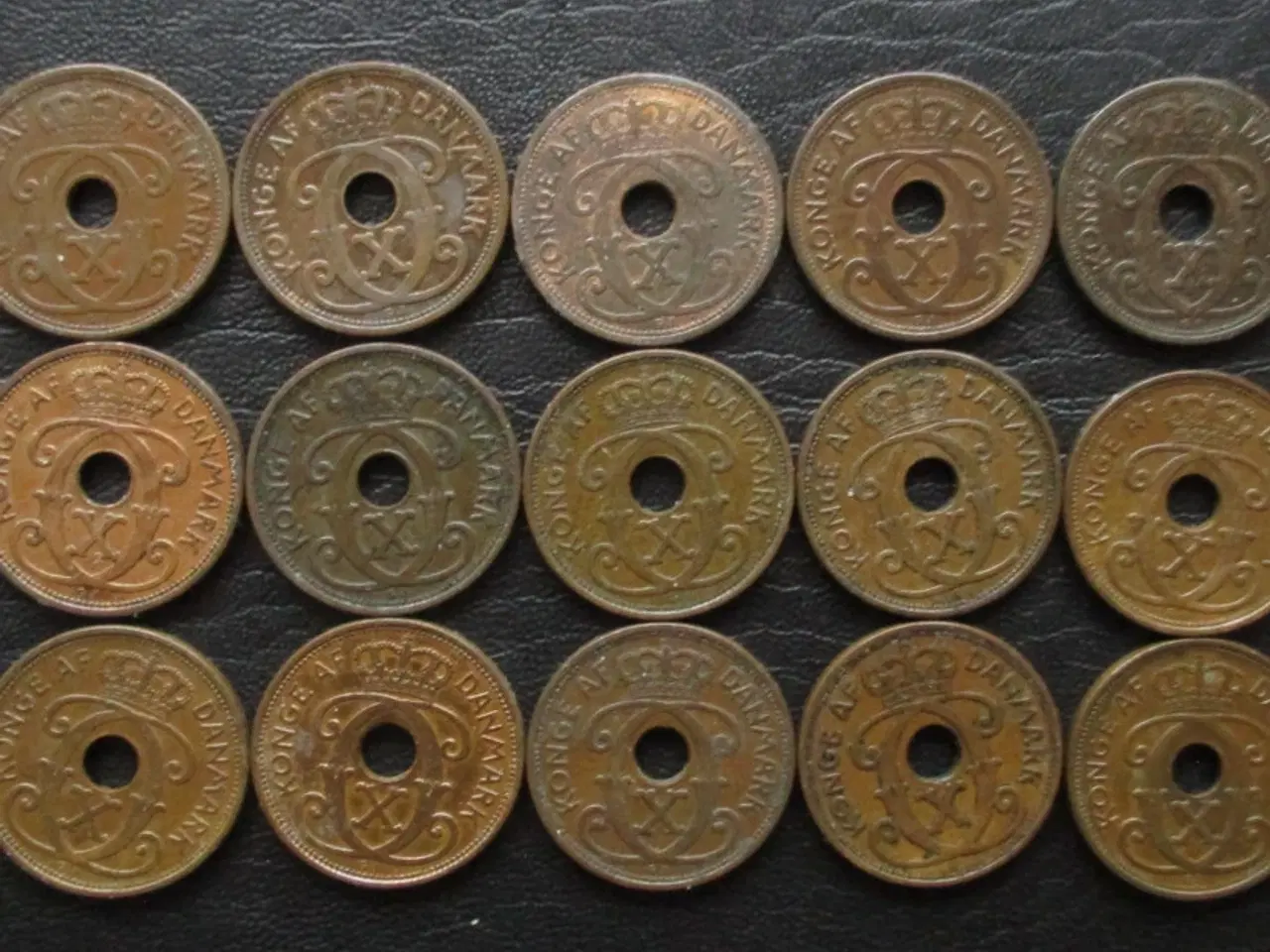 Billede 6 - 1, 2 og 5 ører 1926-1940 komplette inkl 2 øre 1926