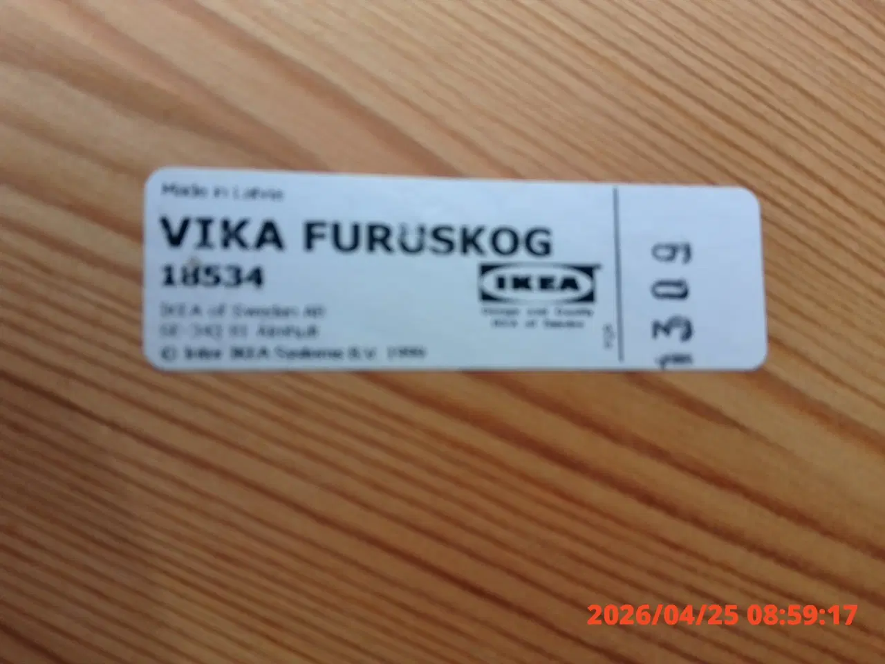 Billede 3 - IKEA Vika Furuskog bord i lyst fyrretræ 