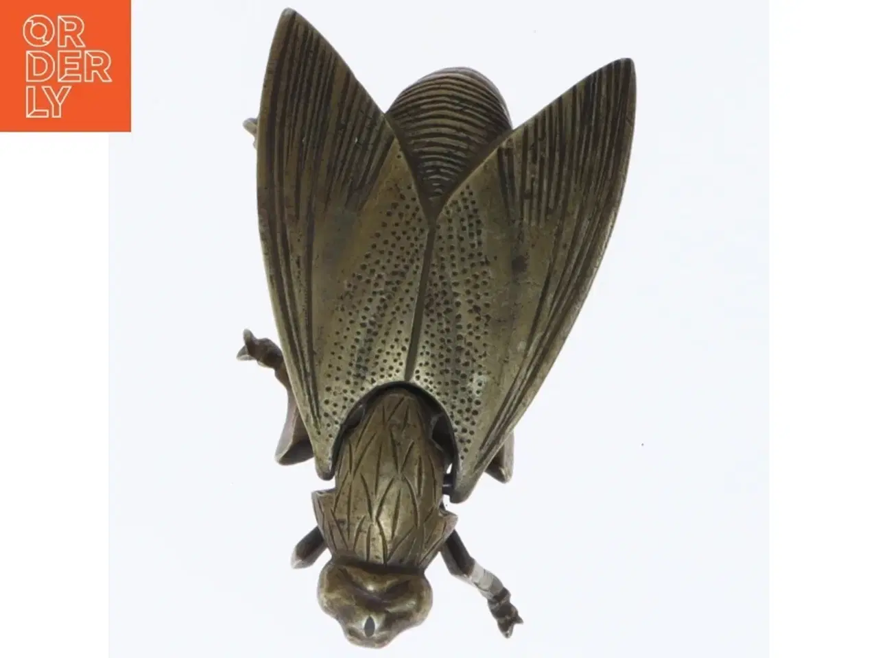 Billede 4 - Messing flue skulptur/dåse (str. 10 cm)