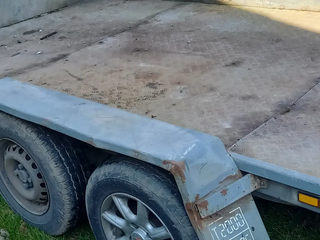 Billede 3 - Auto-Maskintrailer med alu-bund, for maskinkørsel