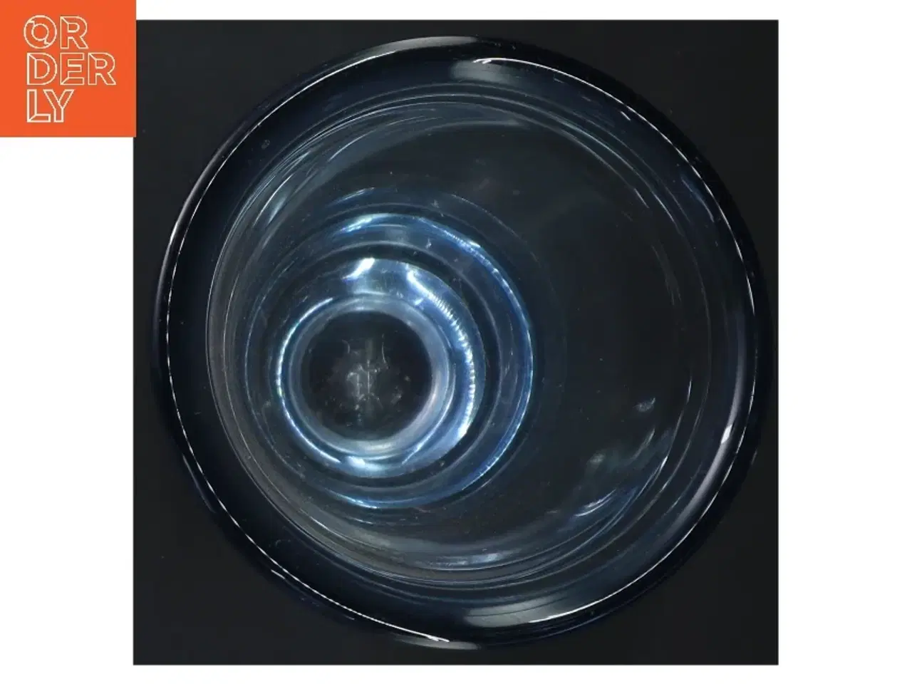 Billede 2 - Smuk Holmegaard Akva Thule vase - 19 cm (str. Ø 11 cm længde 19 cm)