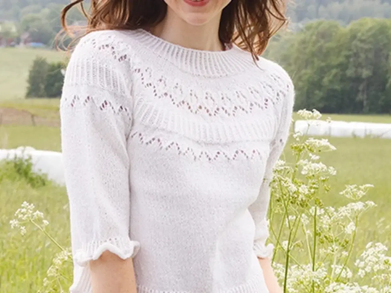 Billede 5 - 7 nøgler olivengrønt garn med let lodden effekt