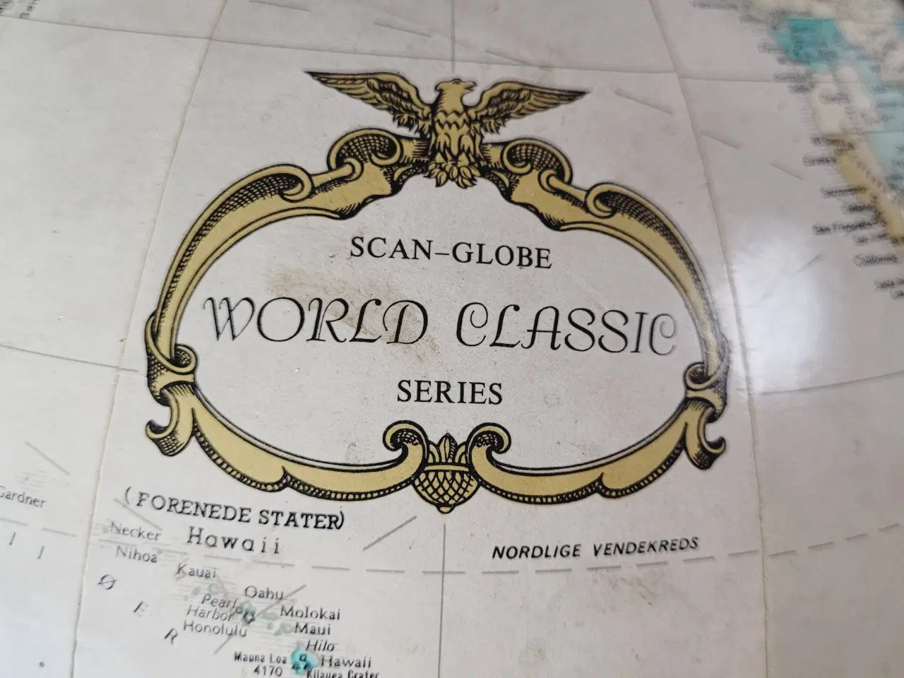 Billede 4 - ⭐️· Vintage Globus på Træstander – ScanGlobe World