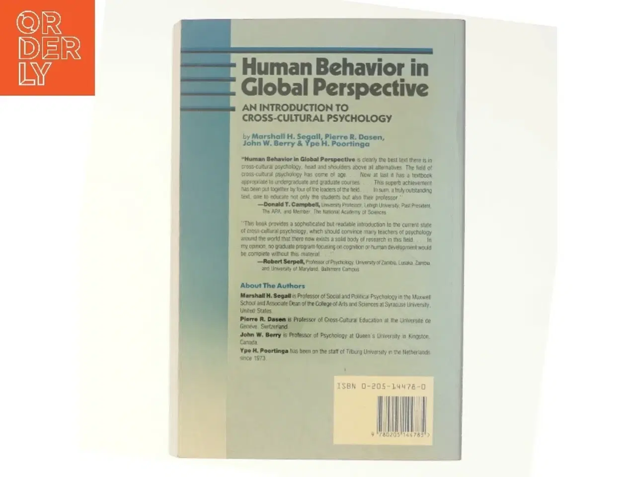 Billede 3 - Human Behavior in Global Perspective af Marshall H. Segall (Bog)