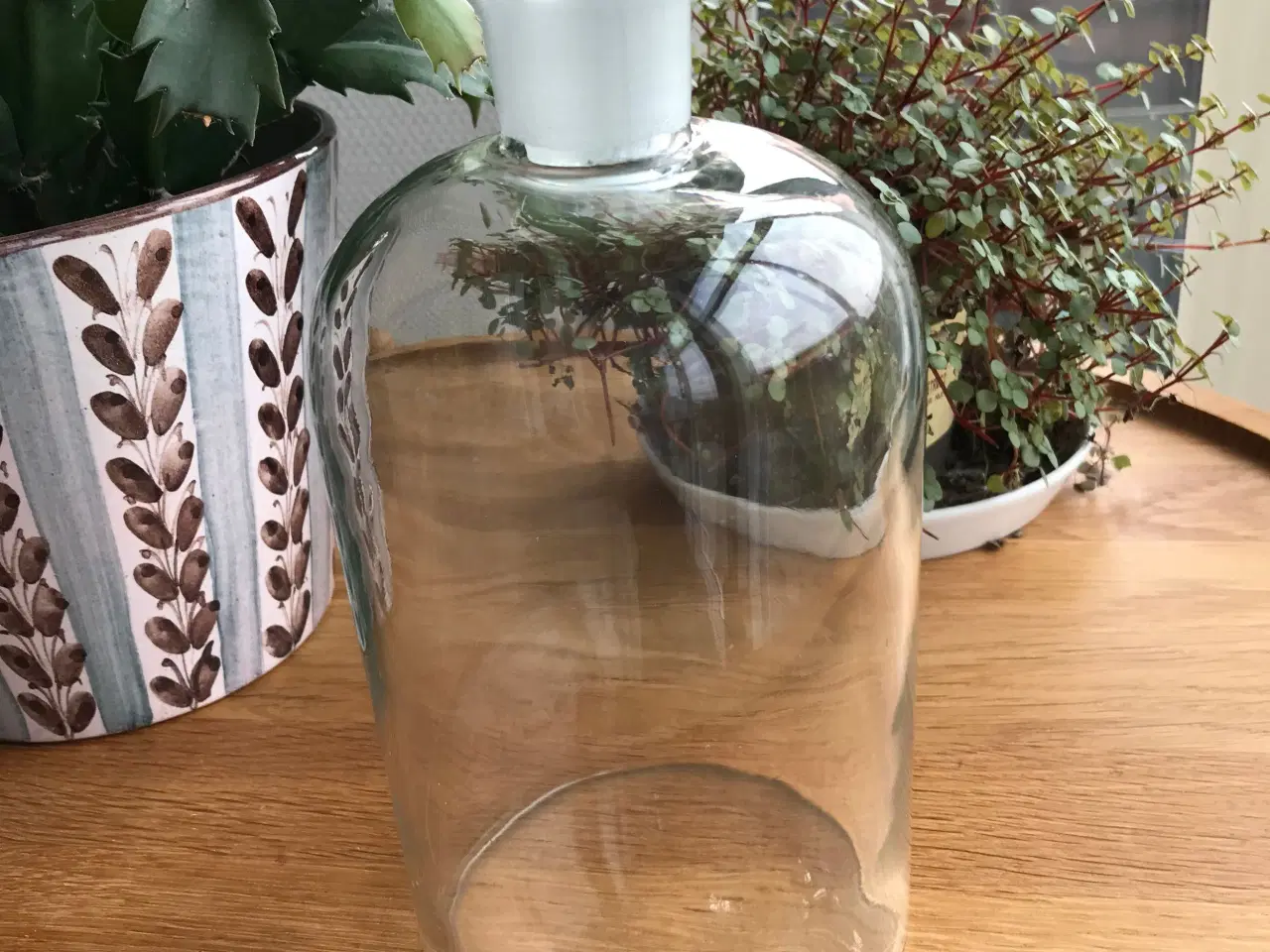Billede 2 - Karaffel med glasprop - i klar glas