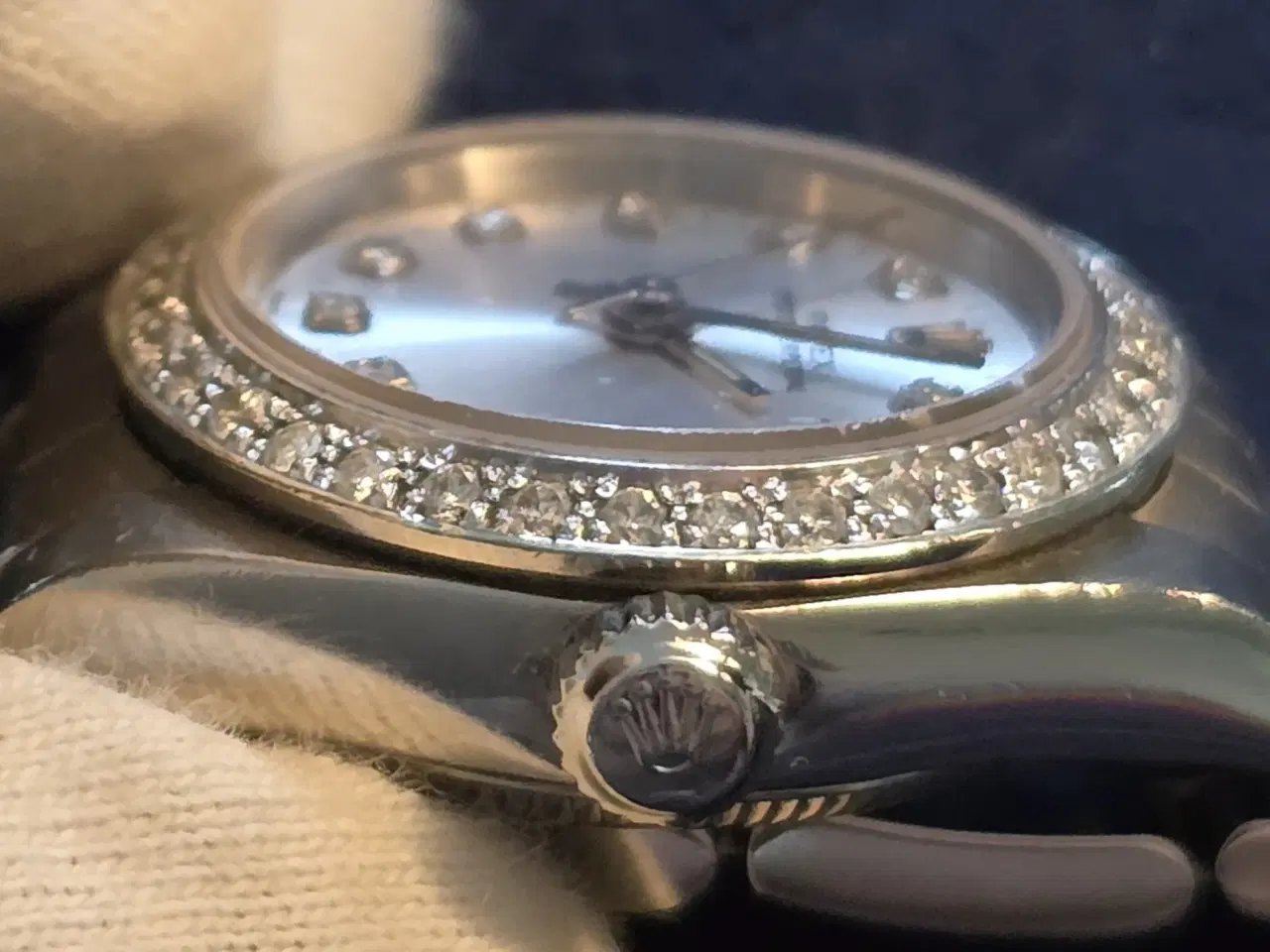 Billede 4 - Rolex Dameur med naturlige diamanter