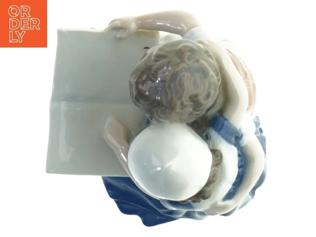 Billede 2 - Porcelænsfigur af to børn fra B&G (str. 10x9 cm)