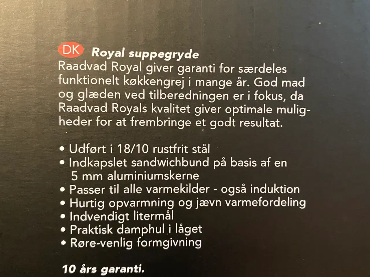 Billede 4 - Raadvad Royal suppegryde 15 liter