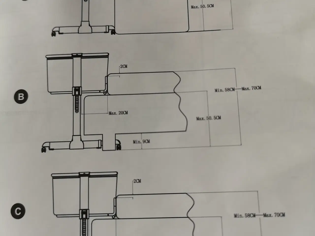 Billede 6 - Moweo ALEX Bedside Crib, Grå