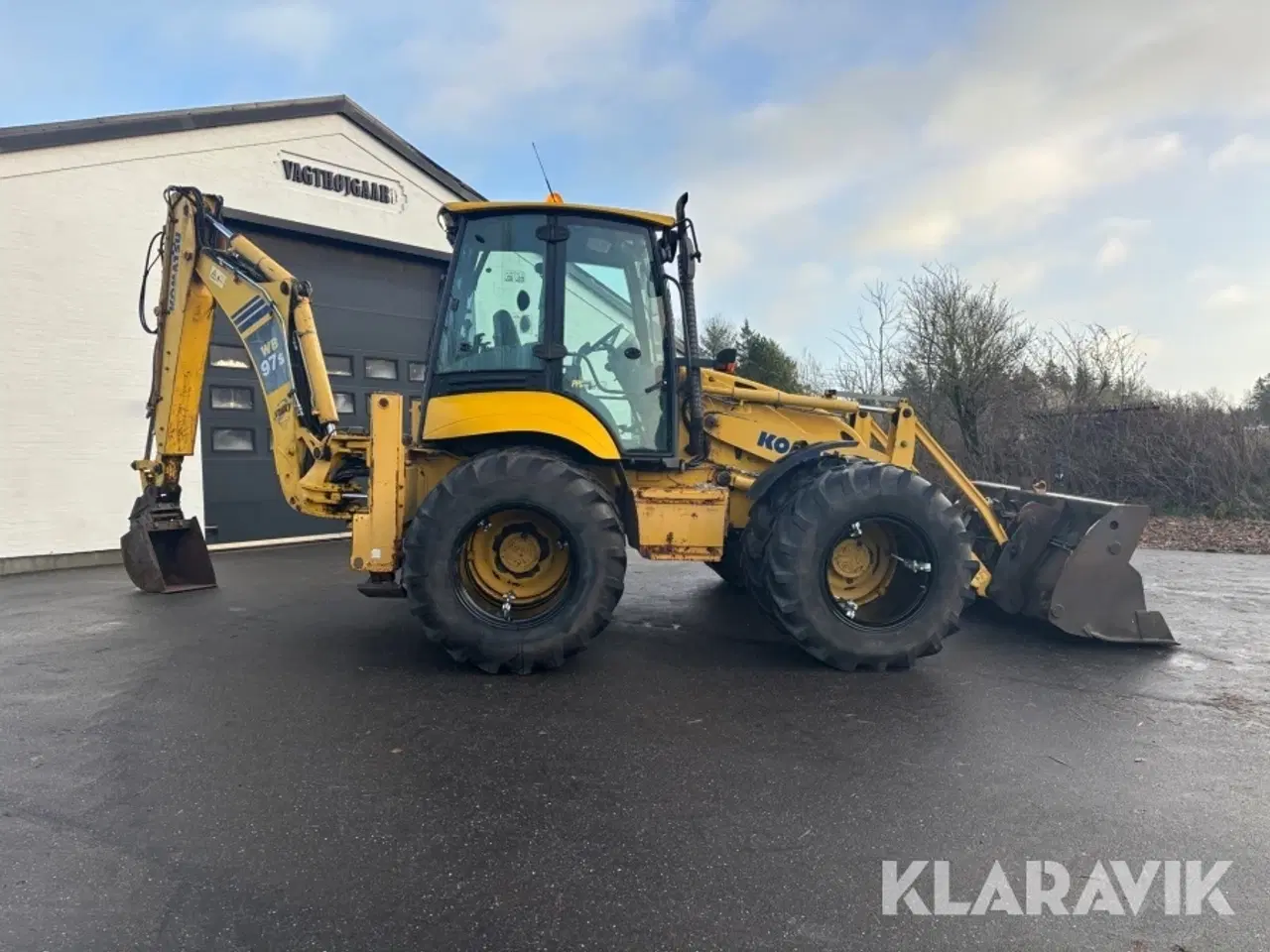 Billede 6 - Rendegraver Komatsi WB97S-5 med tvillingehjul og tilbehør