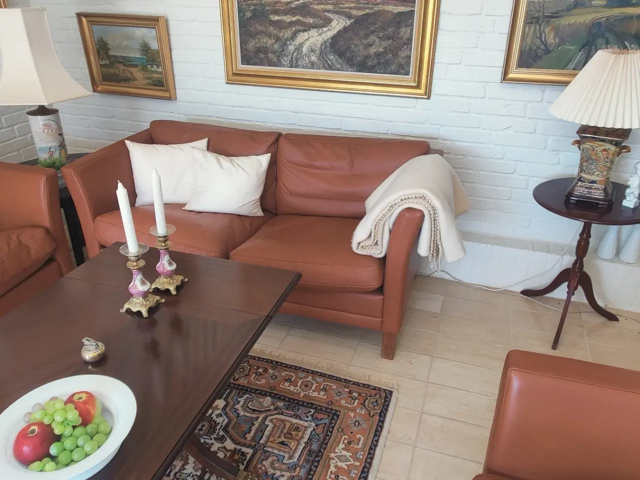 Billede 6 - London Læder sofagruppe + bord