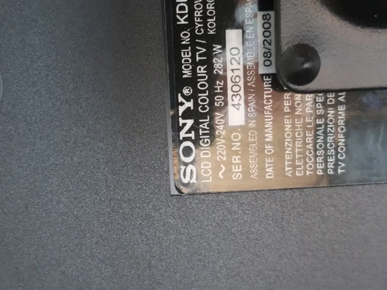 Billede 3 - Fjernsyn SONY KDL-46W4500