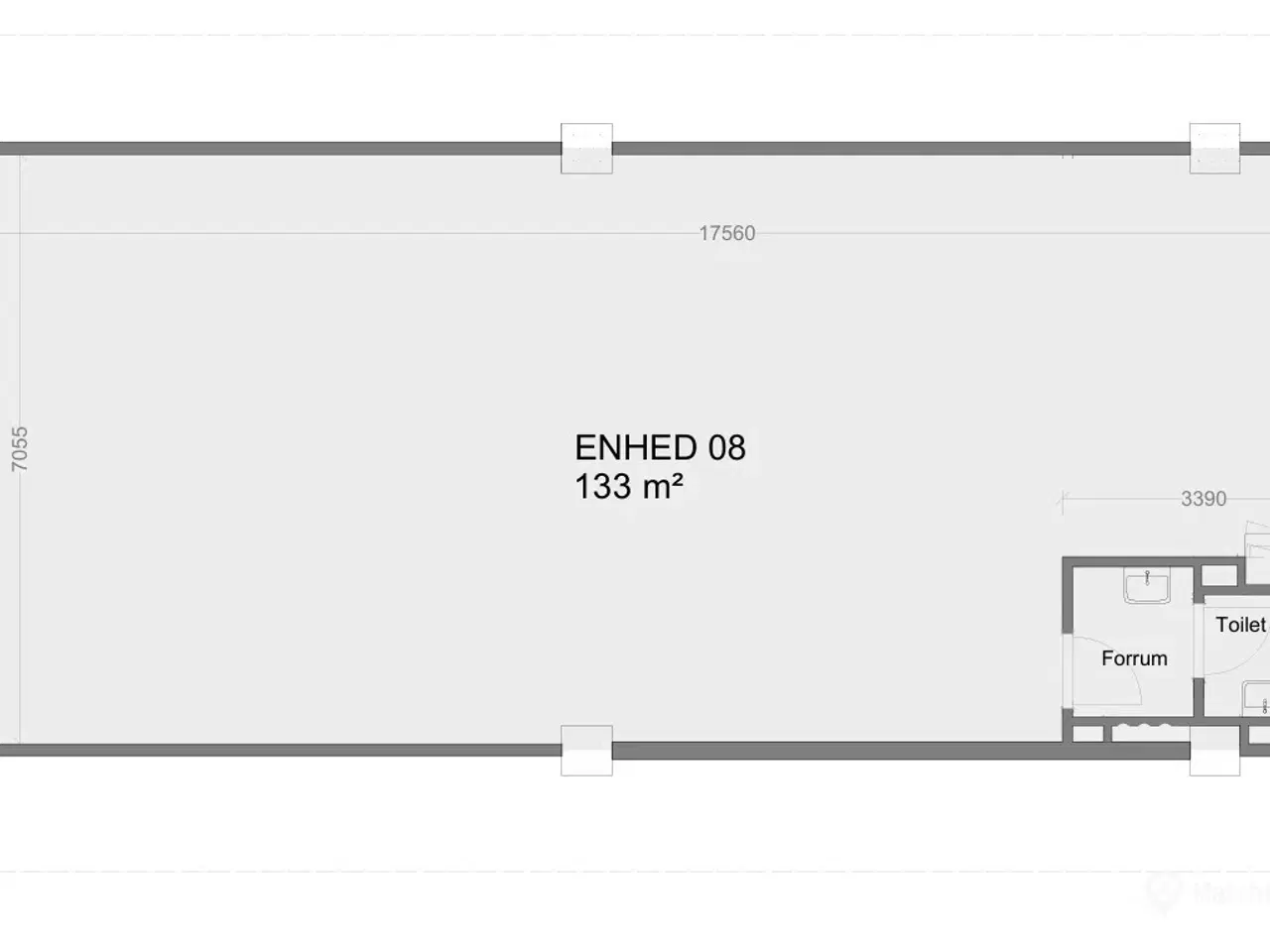 Billede 8 - Velbeliggende rammer med rigtig god eksponering og stor glasfacade