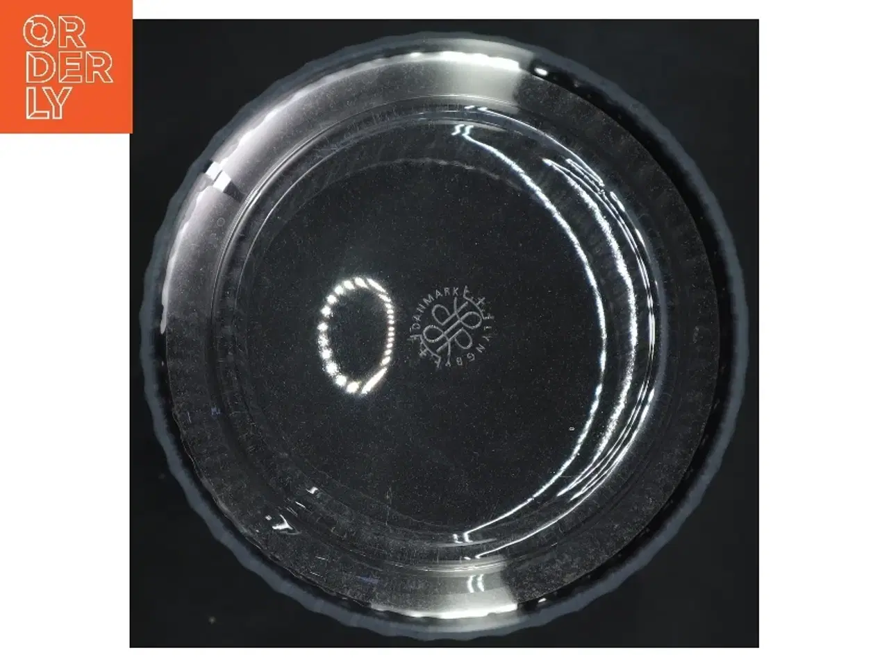 Billede 3 - Glasvase, riflet fra Lyngby (str. Ø 14x26 cm)