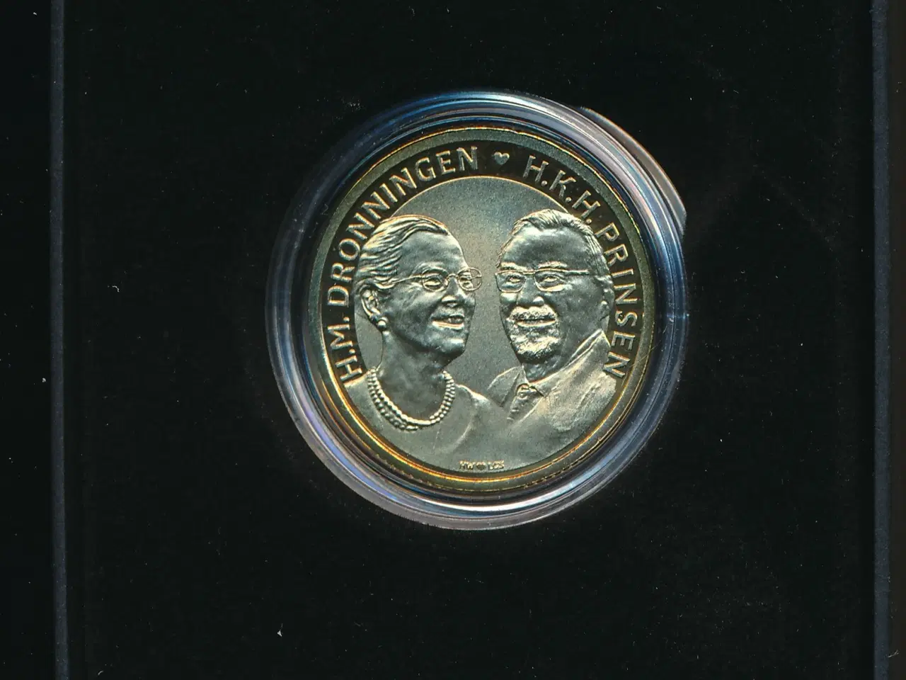 Billede 1 - 20-krone proof. guldbryllup 2017