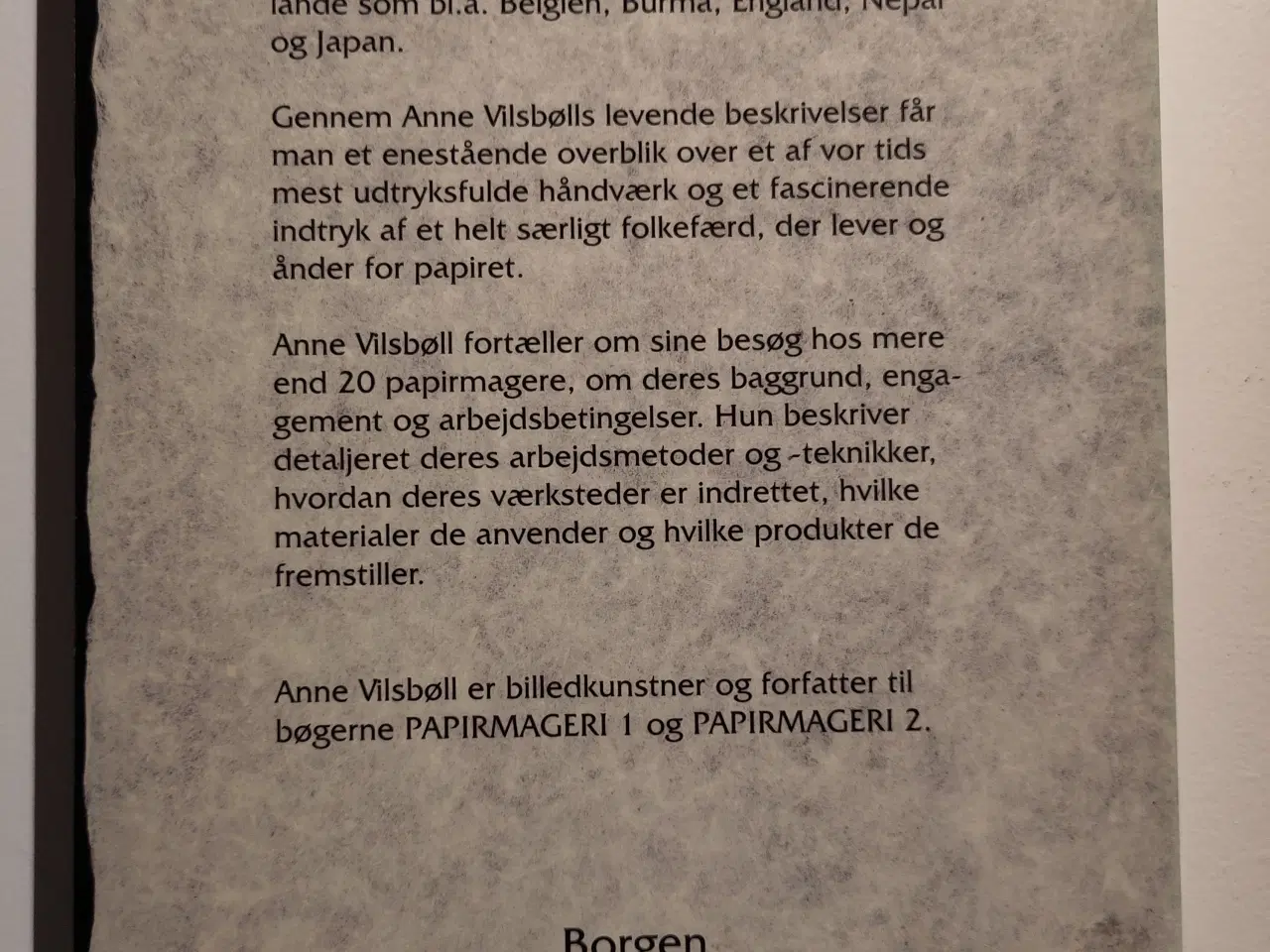 Billede 4 - Anne Vilsbøll PAPIR MAGERI 3 Fremtidens Papirmager