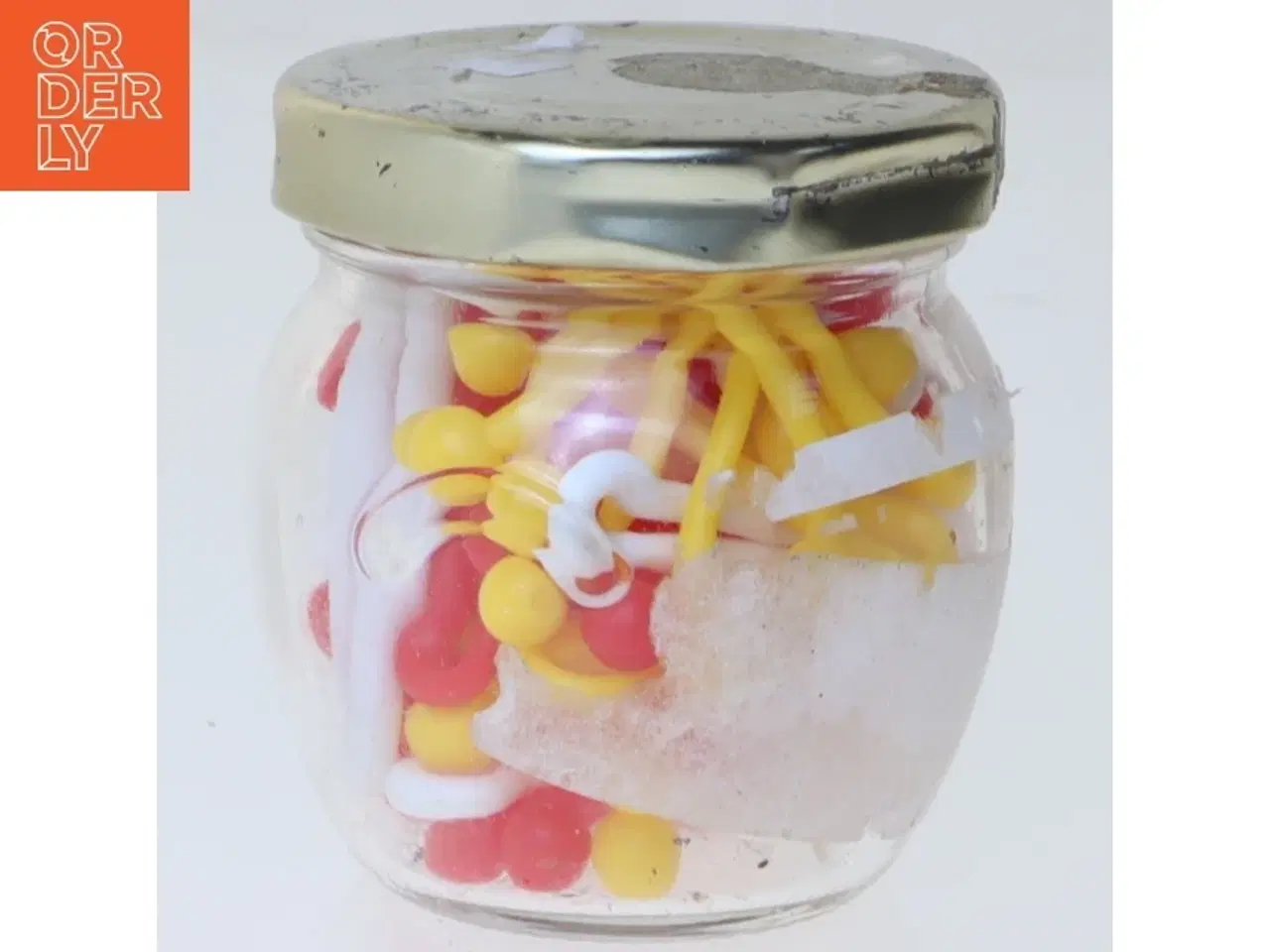 Billede 3 - Glasbeholder med plastikclips (str. Ø 5,5x6 cm)