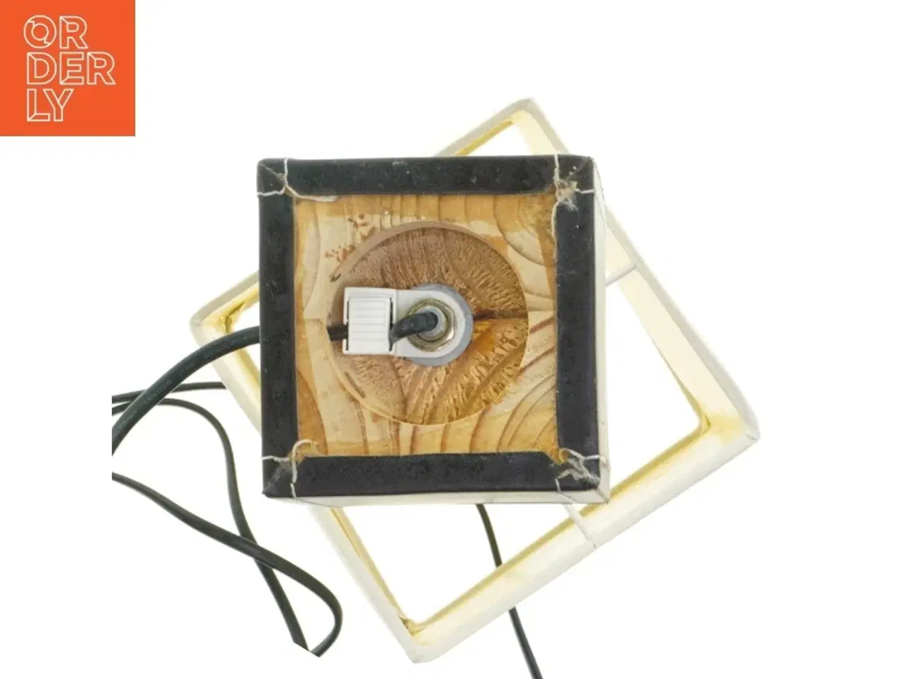 Billede 2 - Bordlampe med kvadratisk base (str. 33,5 cm)