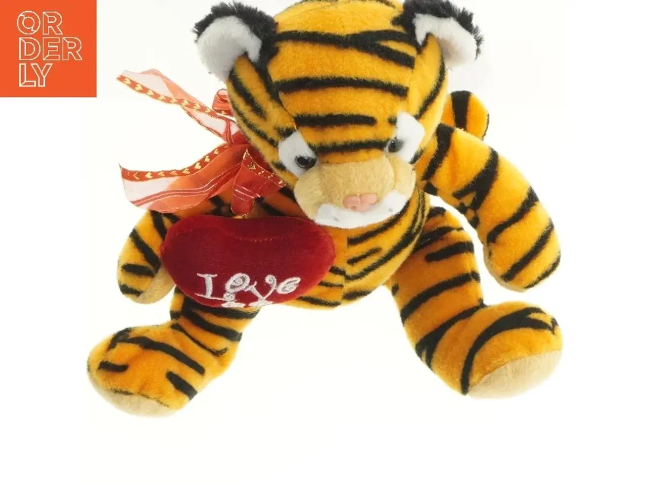 Billede 4 - Tigerbamse med hjerte (str. 30x25 cm)